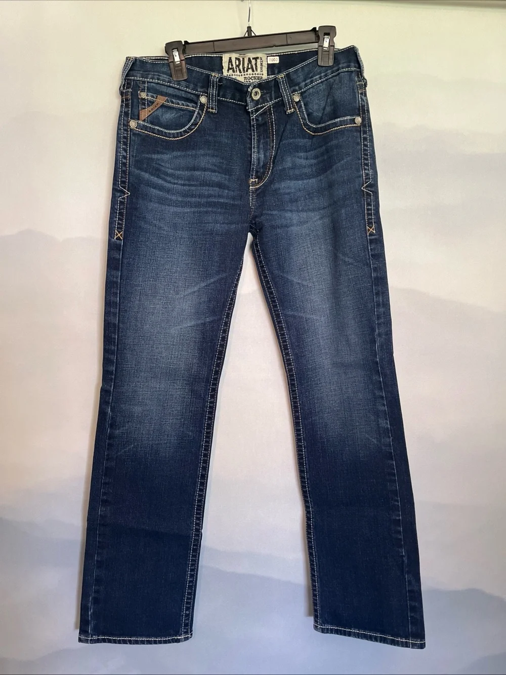 Ariat Men's Dark Blue Straight Jeans